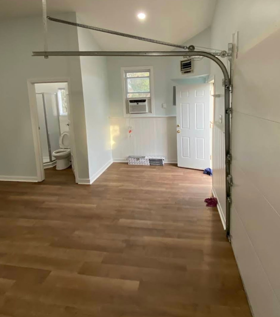 finished garage